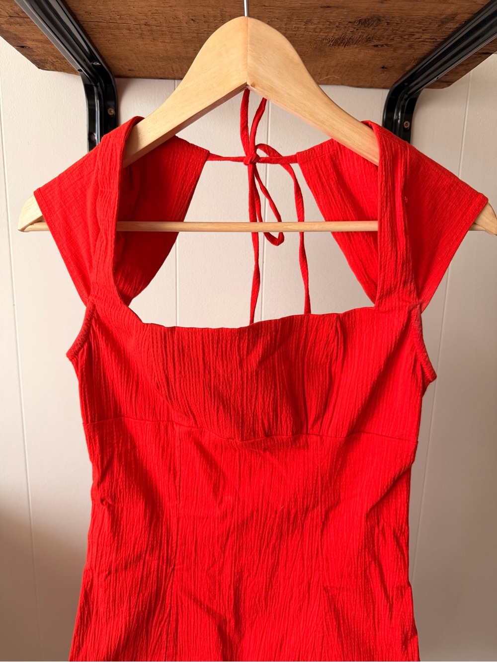 Free People Jordi Mini Dress, Bright Red, XS - Picture 2 of 5